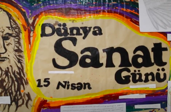 ide öğrencilerinden Dünya Sanat Günü Sergisi