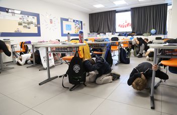 ide'de Deprem Tatbikatı