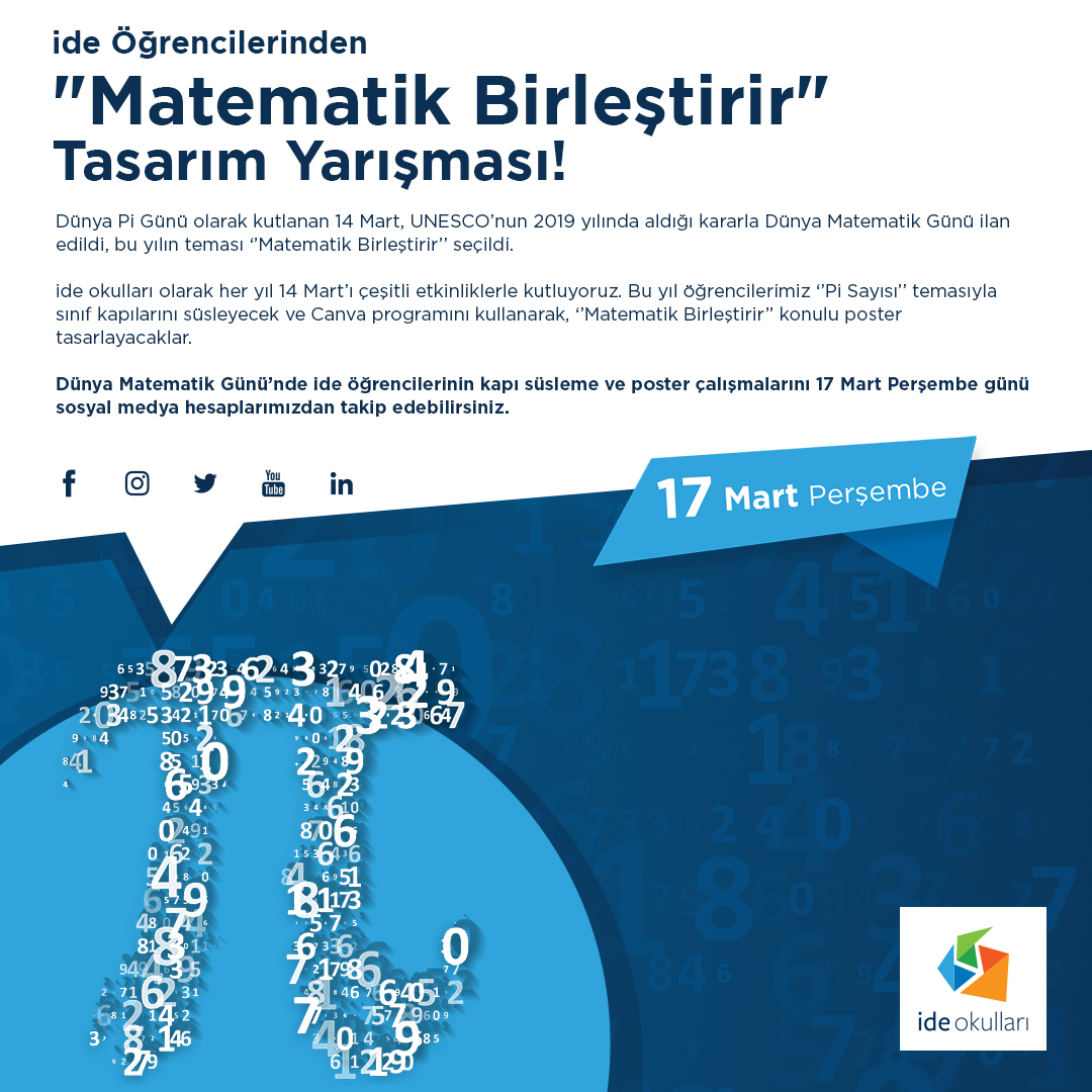 ide Öğrencilerinden ''Matematik Birleştirir'' Tasarım Yarışmaları